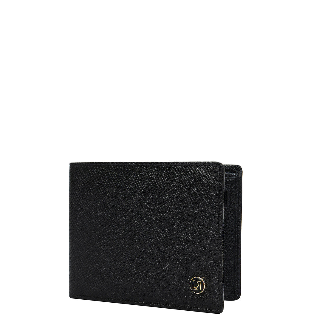Black & Brown Franzy Leather Mens Wallet & Belt Gift Set
