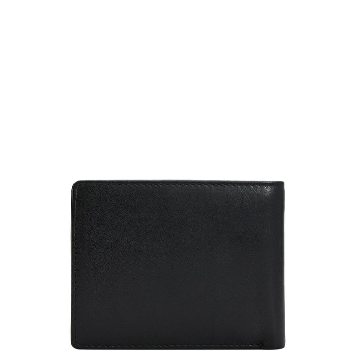 Black & Cognac Plain Leather Mens Wallet & Belt Gift Set