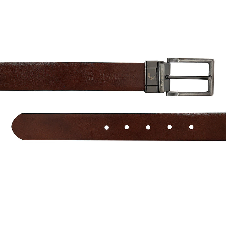 Black & Cognac Plain Leather Mens Wallet & Belt Gift Set
