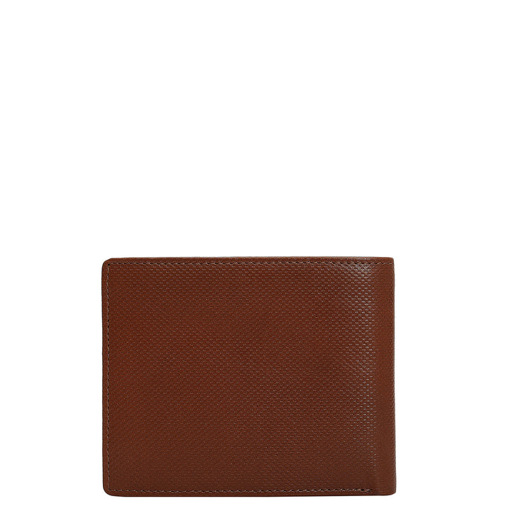 Cognac Fish Leather Mens Wallet & Belt Gift Set