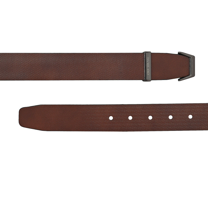 Cognac Fish Leather Mens Wallet & Belt Gift Set