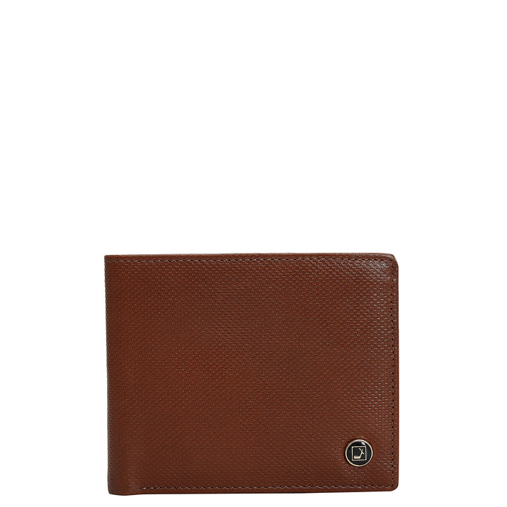 Cognac Fish Leather Mens Wallet & Belt Gift Set
