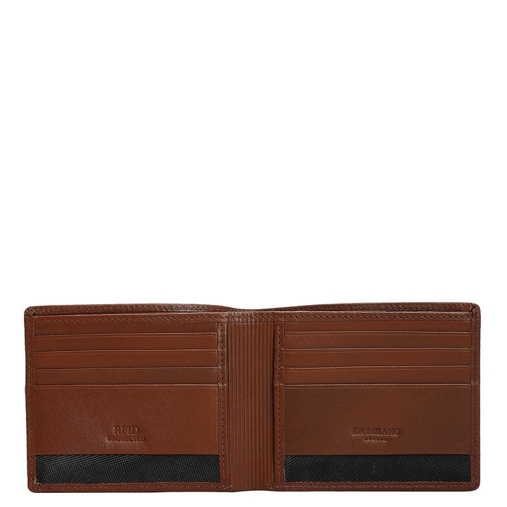 Cognac Fish Leather Mens Wallet & Belt Gift Set