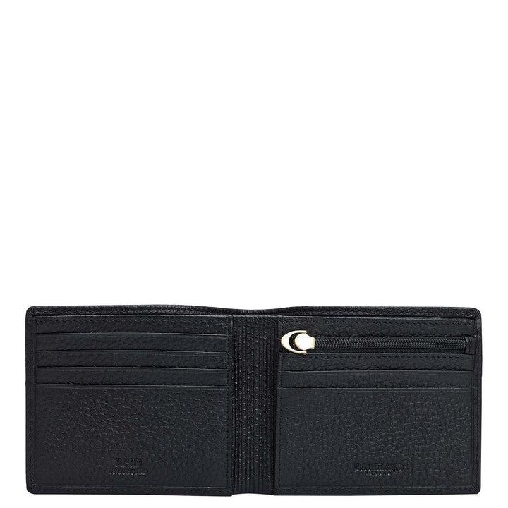 Brown & Black Wax Leather Mens Wallet & Belt Gift Set