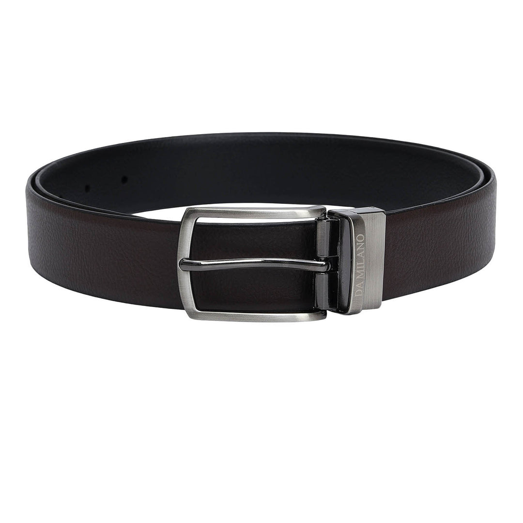 Brown & Black Wax Leather Mens Wallet & Belt Gift Set