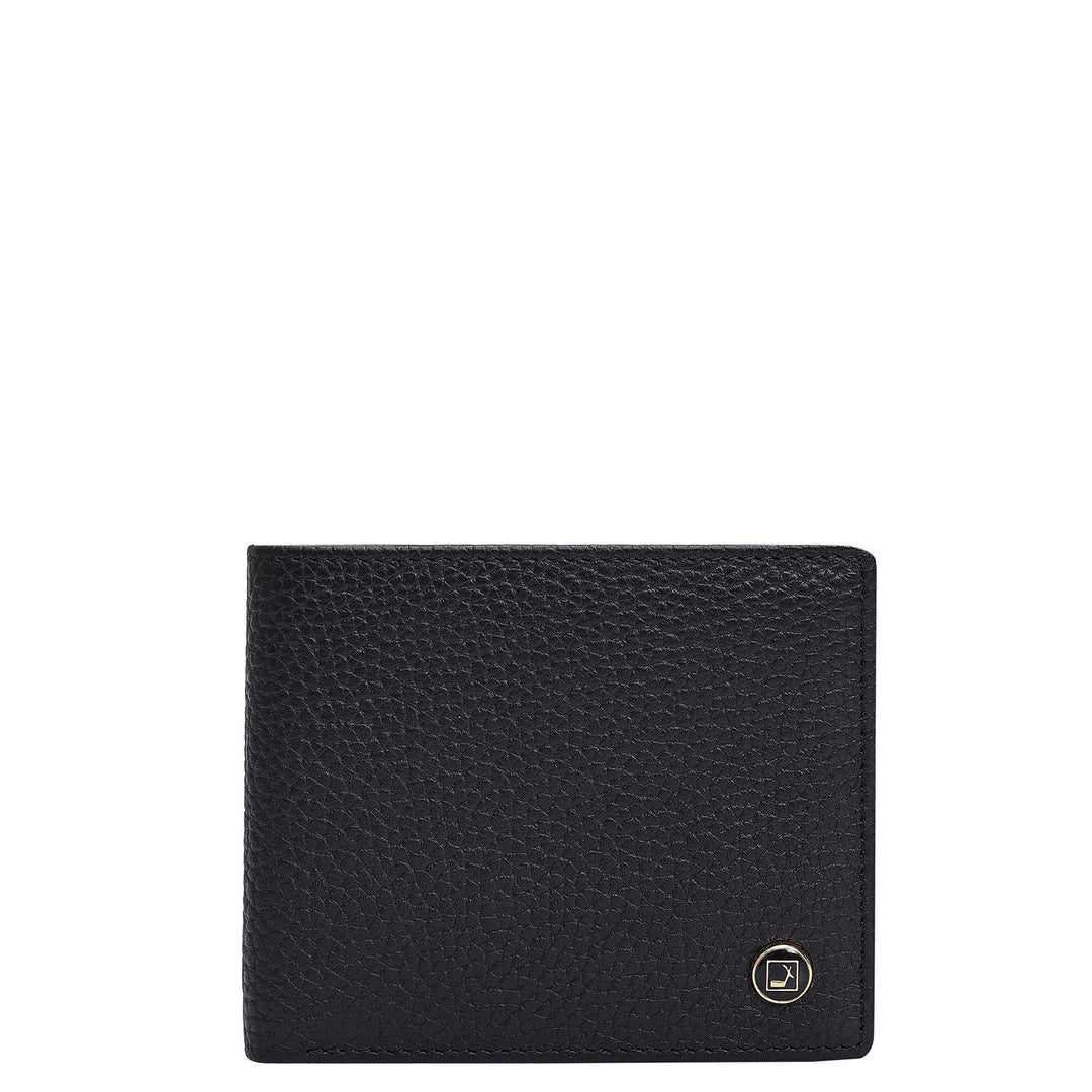 Brown & Black Wax Leather Mens Wallet & Belt Gift Set
