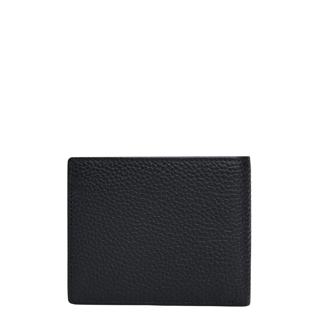 Brown & Black Wax Leather Mens Wallet & Belt Gift Set