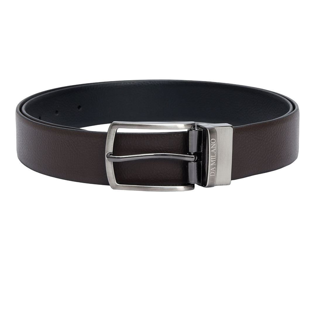 Brown & Black Wax Leather Mens Wallet & Belt Gift Set