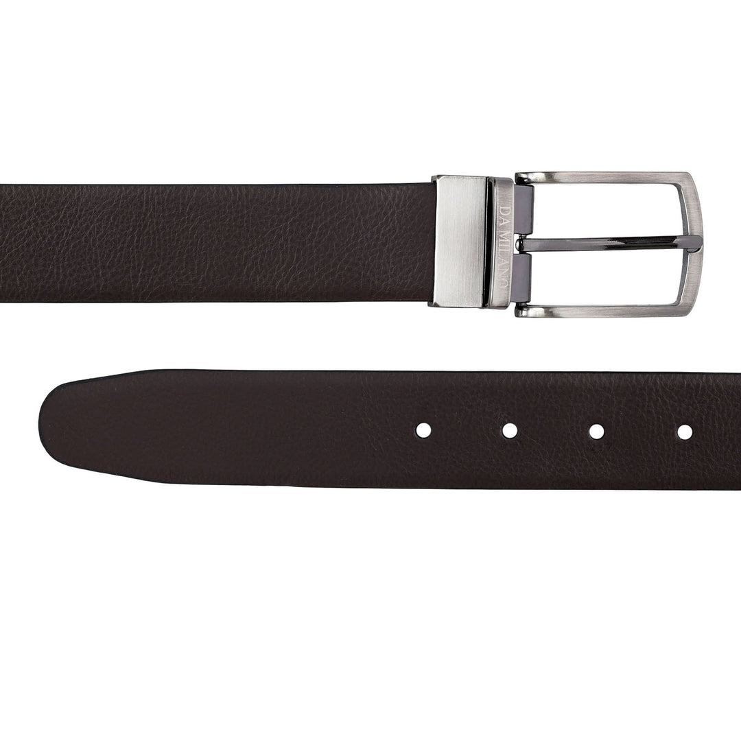 Brown & Black Wax Leather Mens Wallet & Belt Gift Set