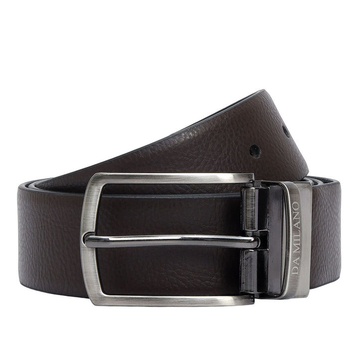 Brown & Black Wax Leather Mens Wallet & Belt Gift Set