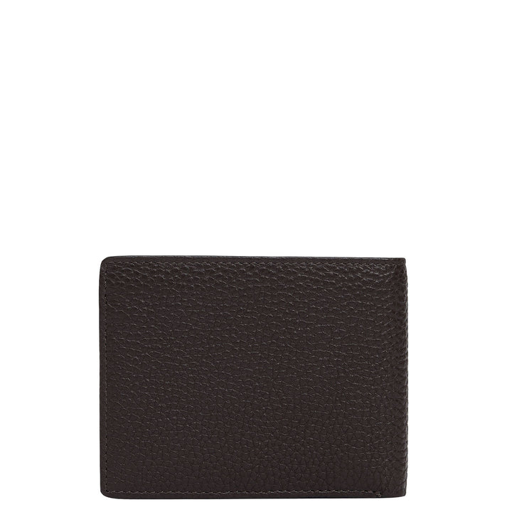 Brown & Black Wax Leather Mens Wallet & Belt Gift Set