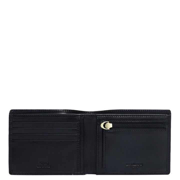 Brown& Black Plain Leather Mens Wallet & Belt Gift Set