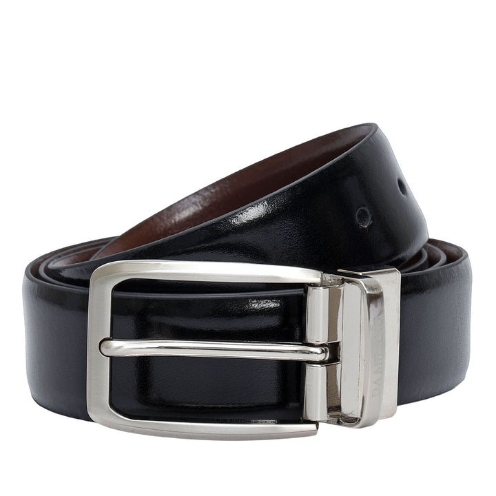 Brown& Black Plain Leather Mens Wallet & Belt Gift Set