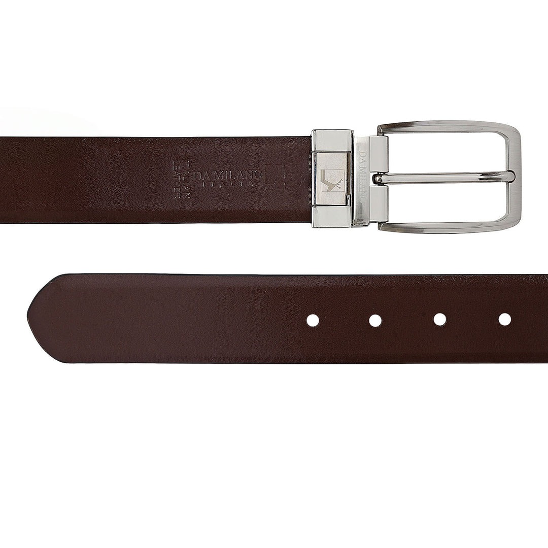 Black & Cognac Plain Leather Mens Wallet & Belt Gift Set