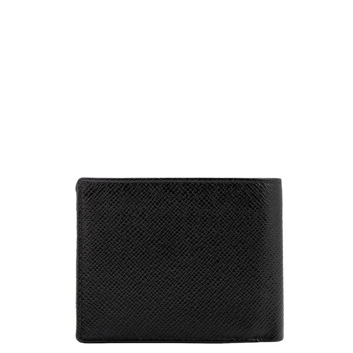 Black Saffiano Franzy Leather Mens Wallet & Belt Gift Set