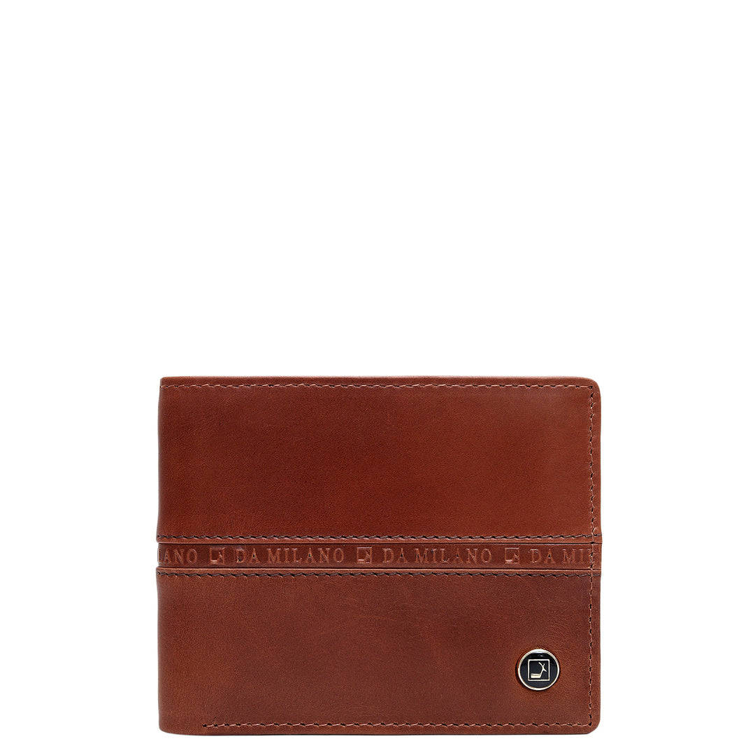 Cognac Plain Leather Mens Wallet & Belt Gift Set