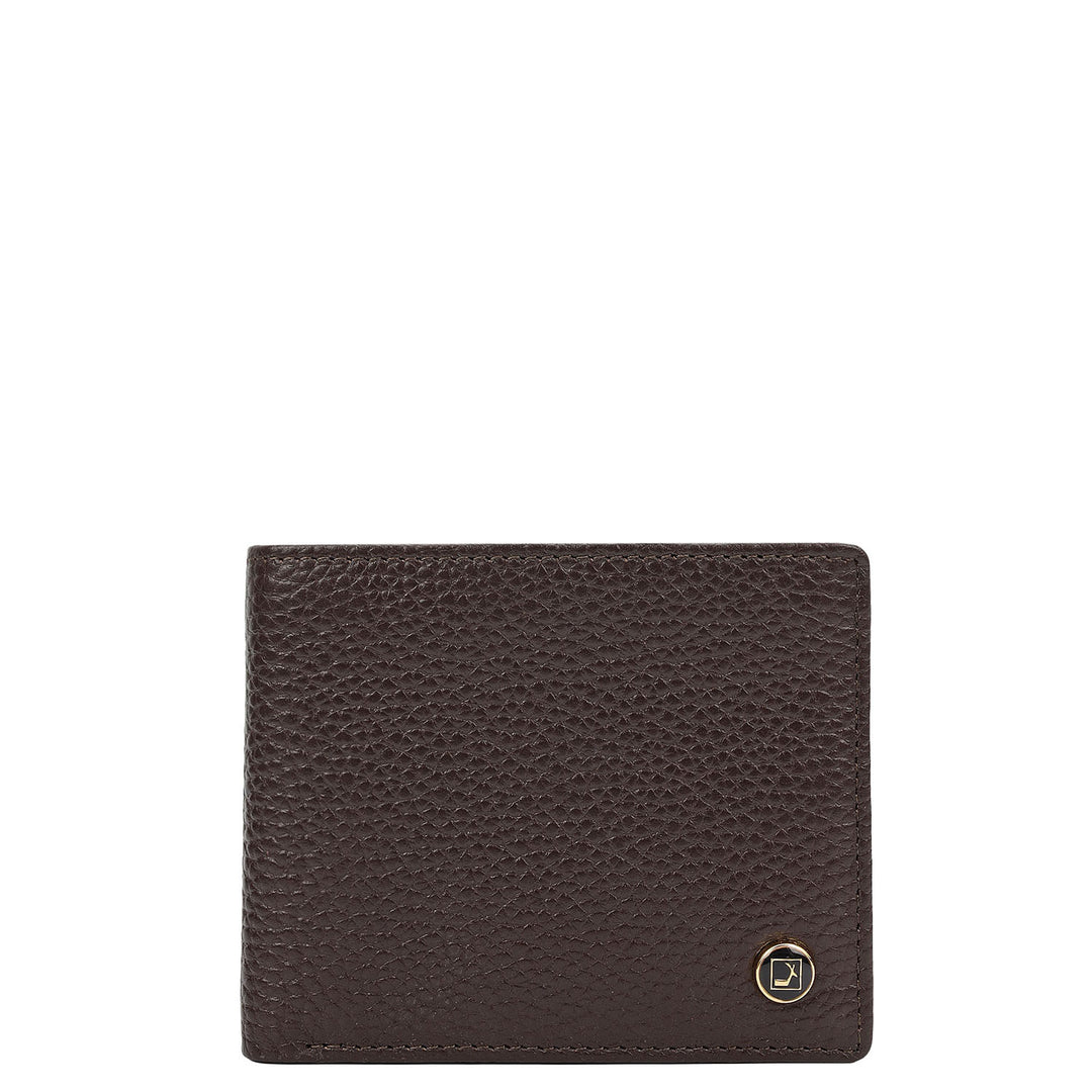 Chocolate & Black Leather Mens Wallet & Belt Gift Set