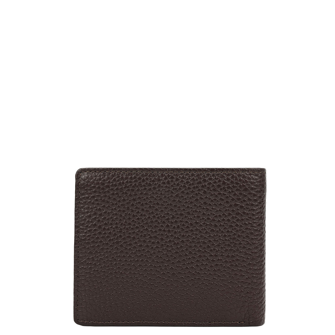 Chocolate & Black Leather Mens Wallet & Belt Gift Set