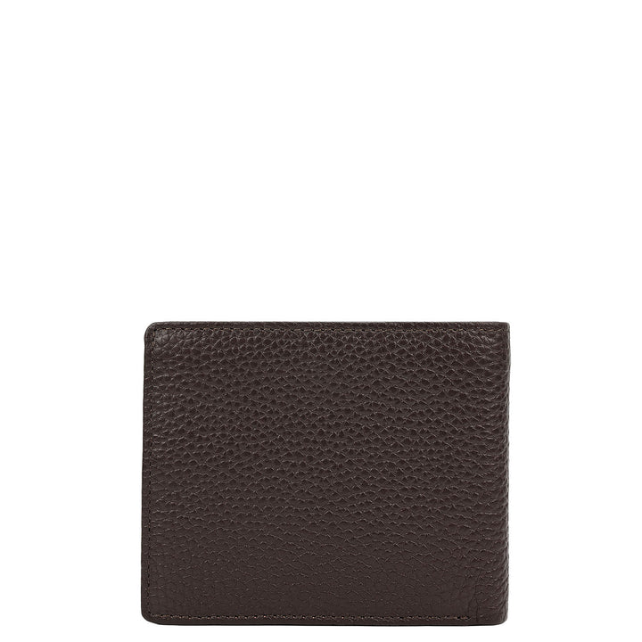 Chocolate & Black Leather Mens Wallet & Belt Gift Set