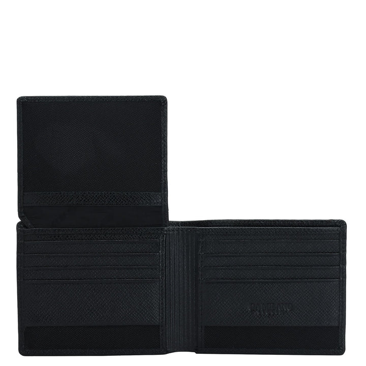 Black Croco Leather Mens Wallet & Belt Gift Set