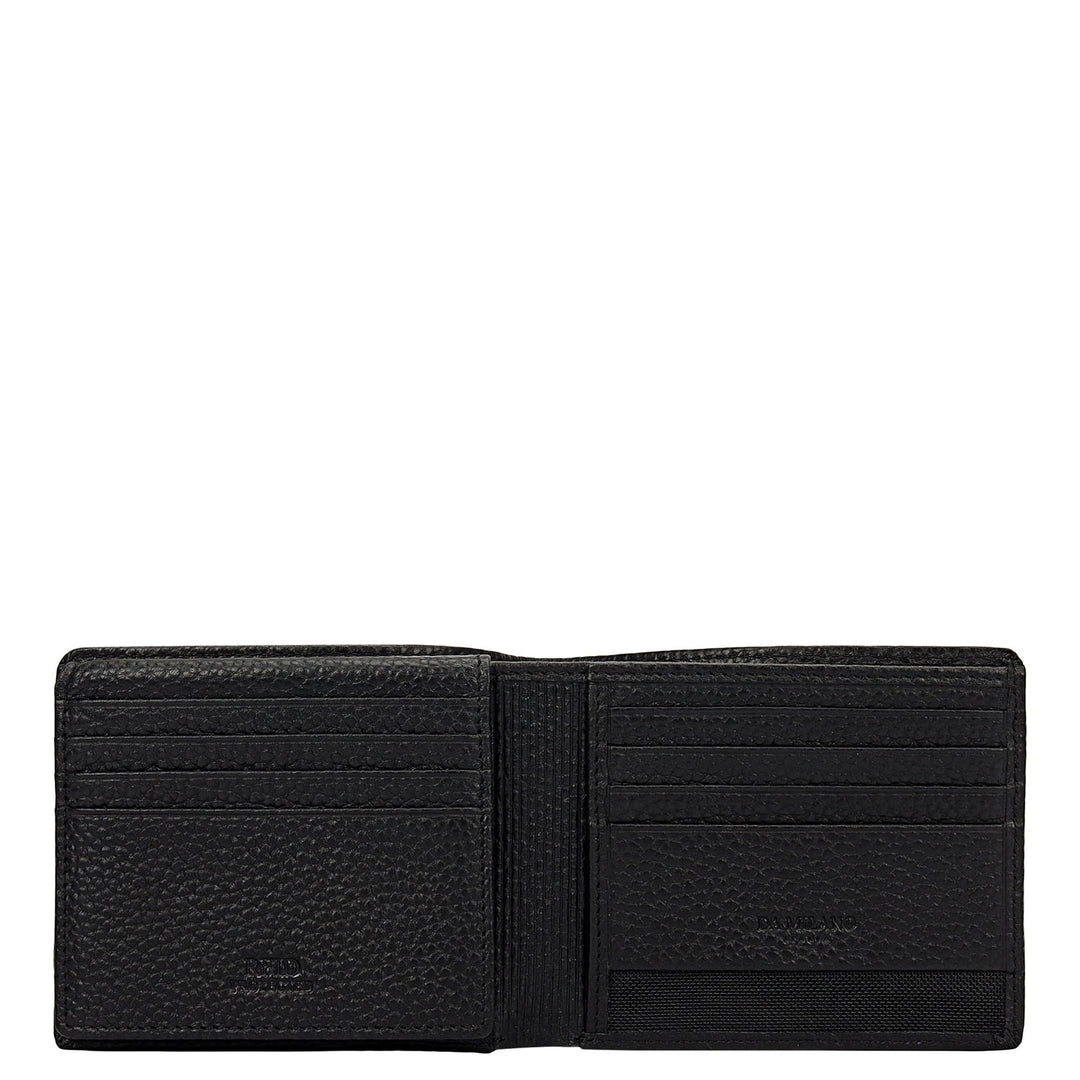 Pebble Leather Men's Gift Set - Black & Cognac