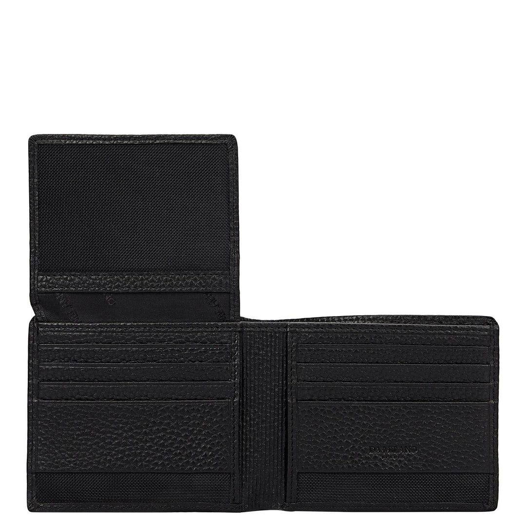 Pebble Leather Men's Gift Set - Black & Cognac
