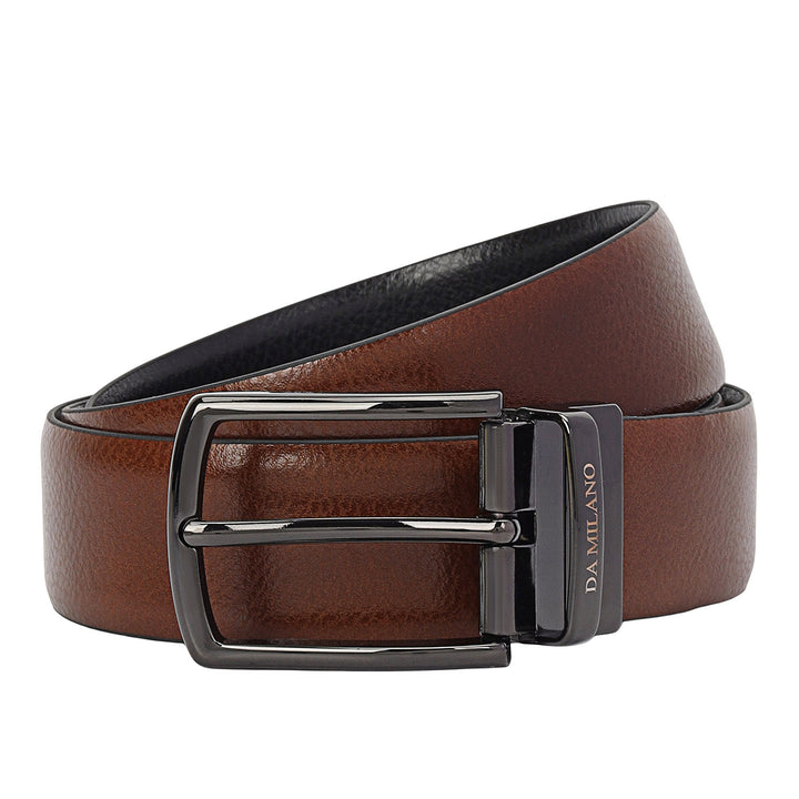 Pebble Leather Men's Gift Set - Black & Cognac