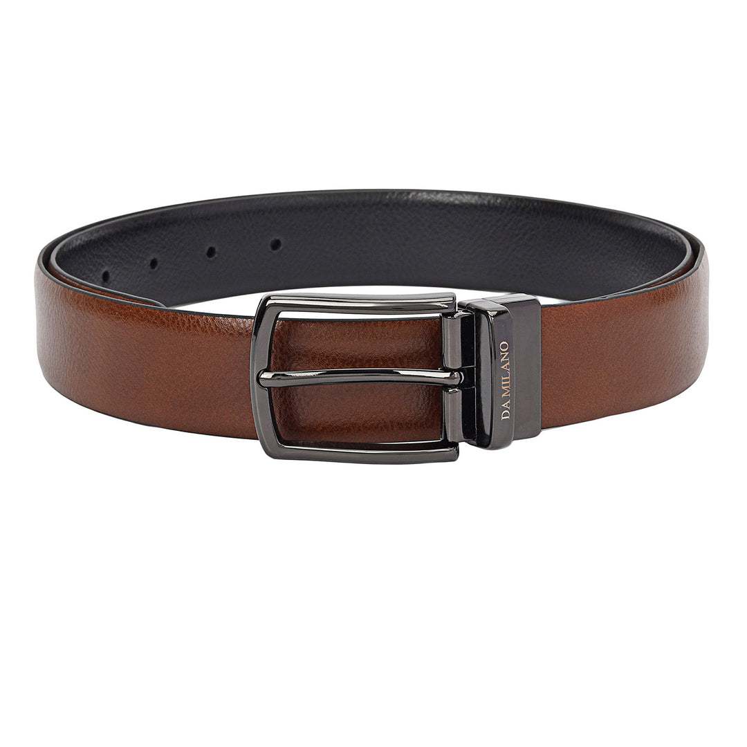 Pebble Leather Men's Gift Set - Black & Cognac