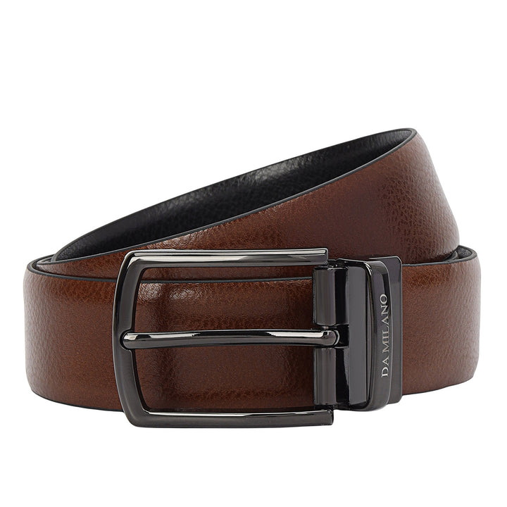 Pebble Leather Men's Gift Set - Black & Cognac