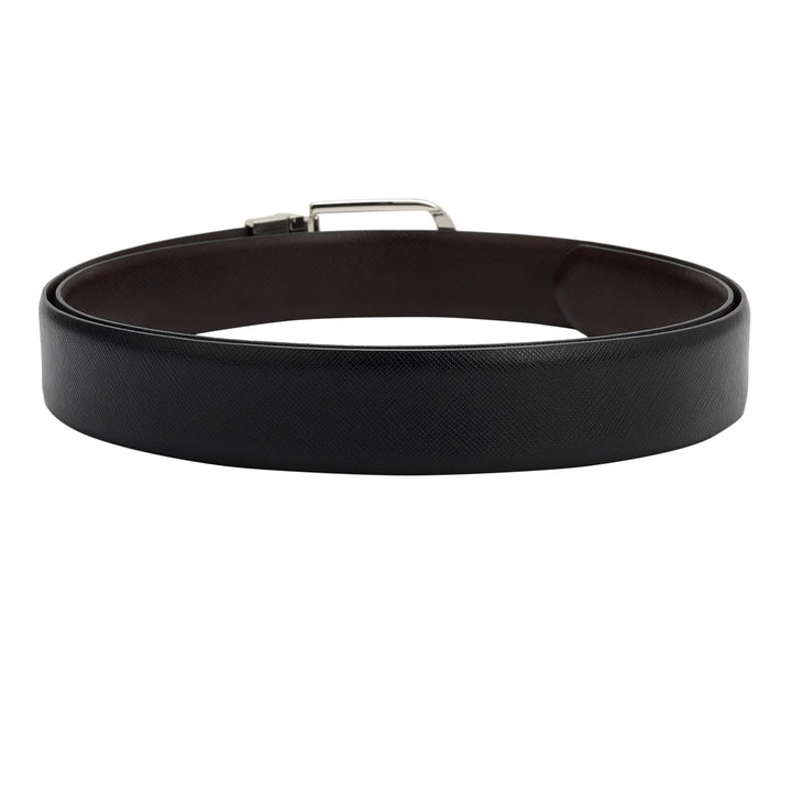 Black Chocolate Franzy Leather Mens Wallet & Belt Gift Set