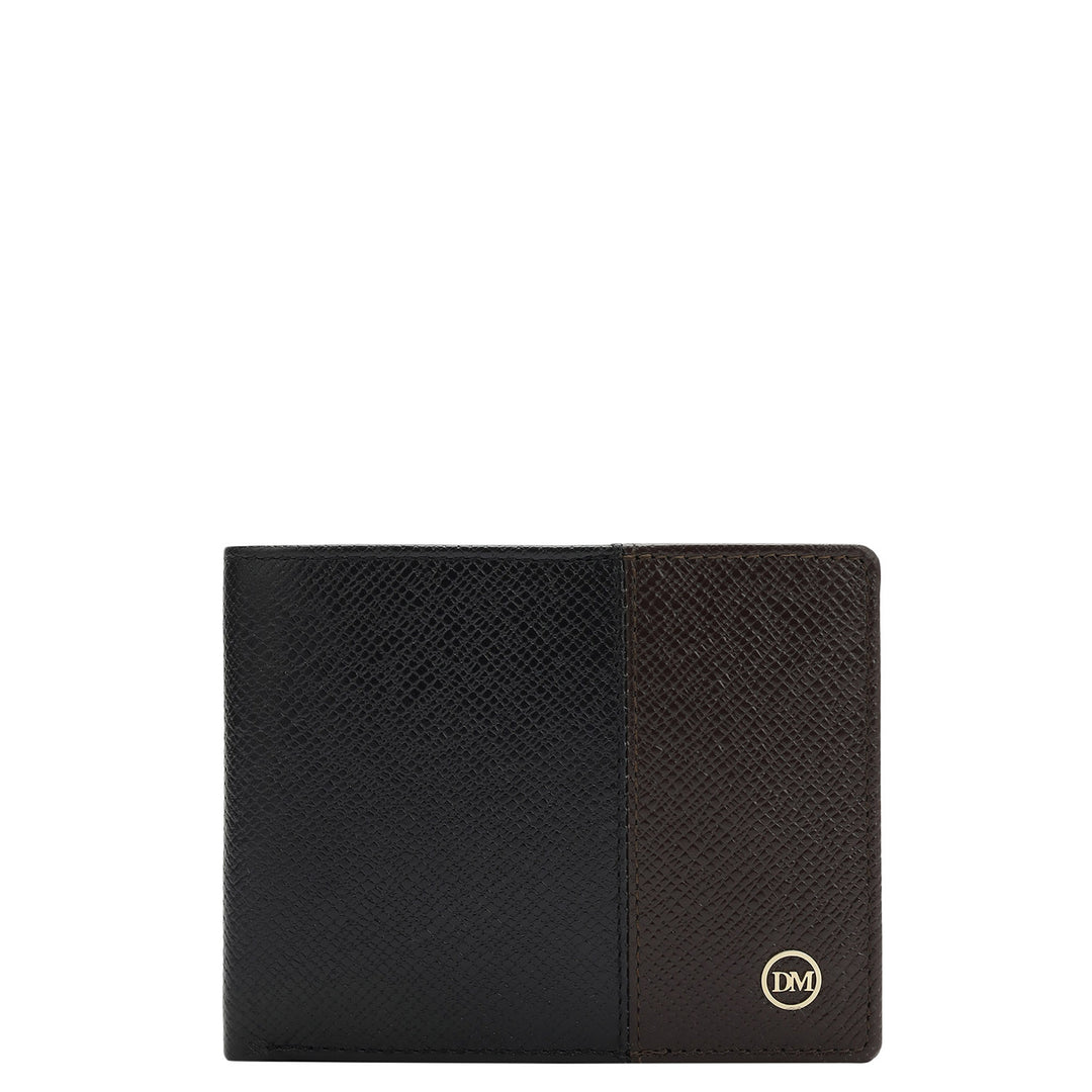 Black Chocolate Franzy Leather Mens Wallet & Belt Gift Set