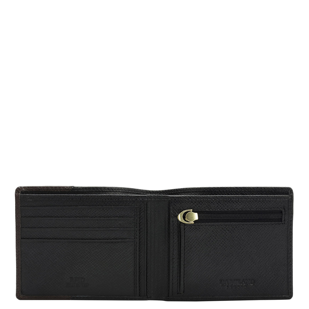 Black Chocolate Franzy Leather Mens Wallet & Belt Gift Set