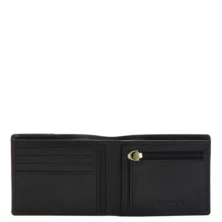 Black Chocolate Franzy Leather Mens Wallet & Belt Gift Set