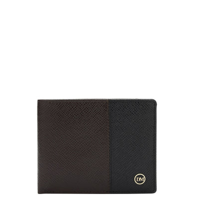 Chocolate Black Franzy Leather Mens Wallet & Belt Gift Set
