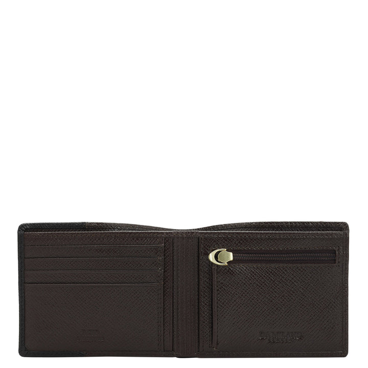 Chocolate Black Franzy Leather Mens Wallet & Belt Gift Set