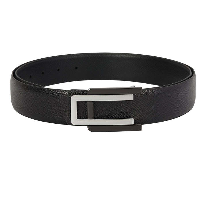 Saffiano Leather Men's Gift Set - Black