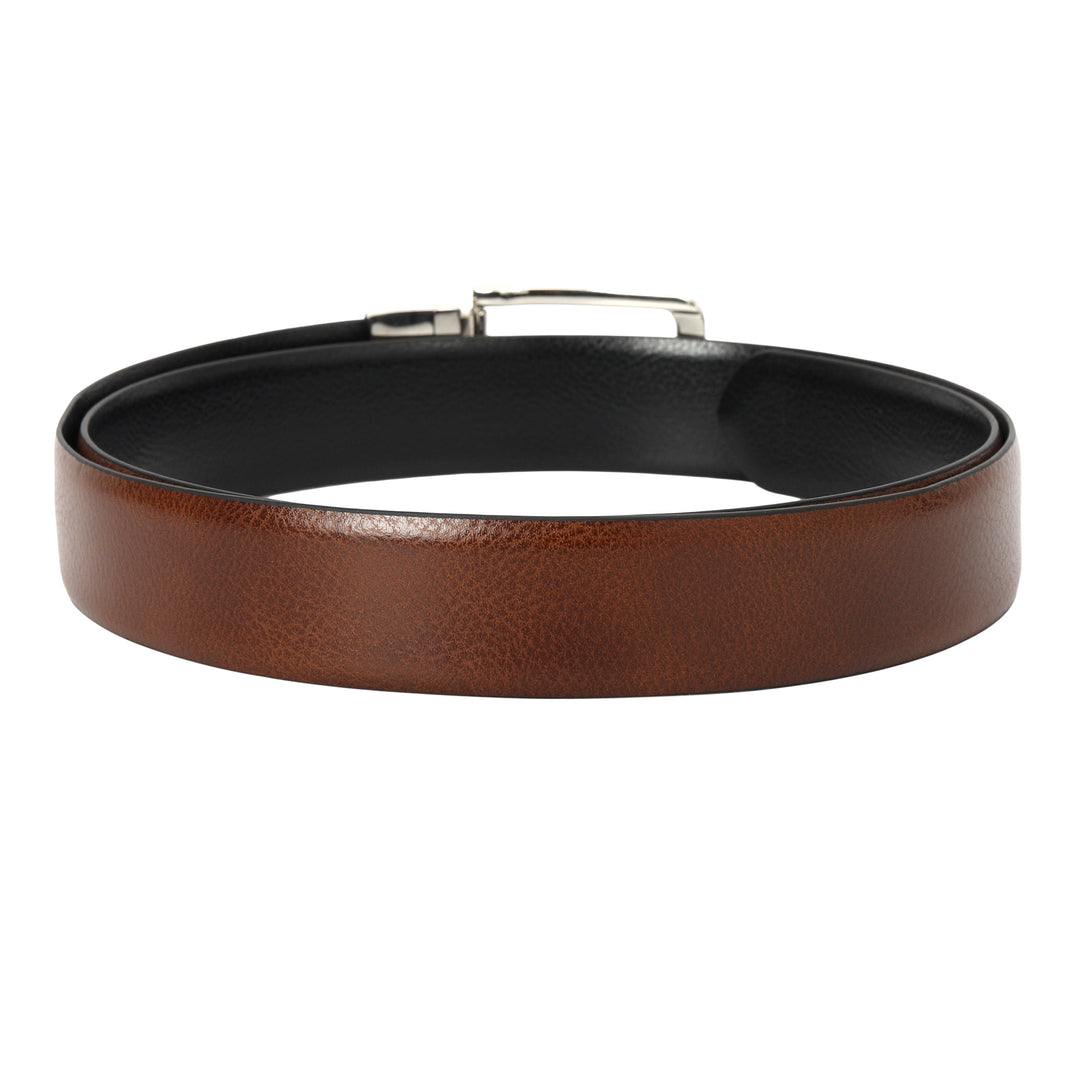 Pebble Leather Men's Gift Set - Cognac & Black