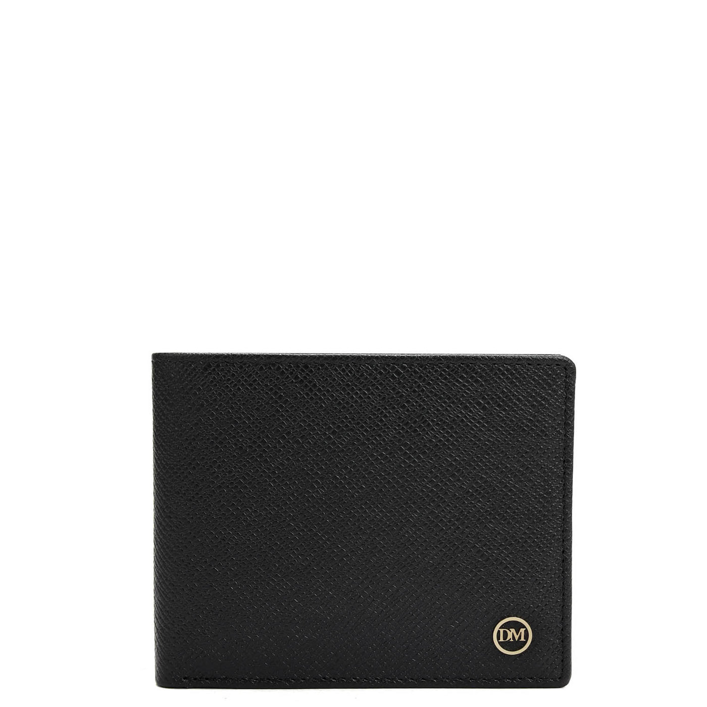 Black Saffiano Franzy Leather Mens Wallet & Belt Gift Set