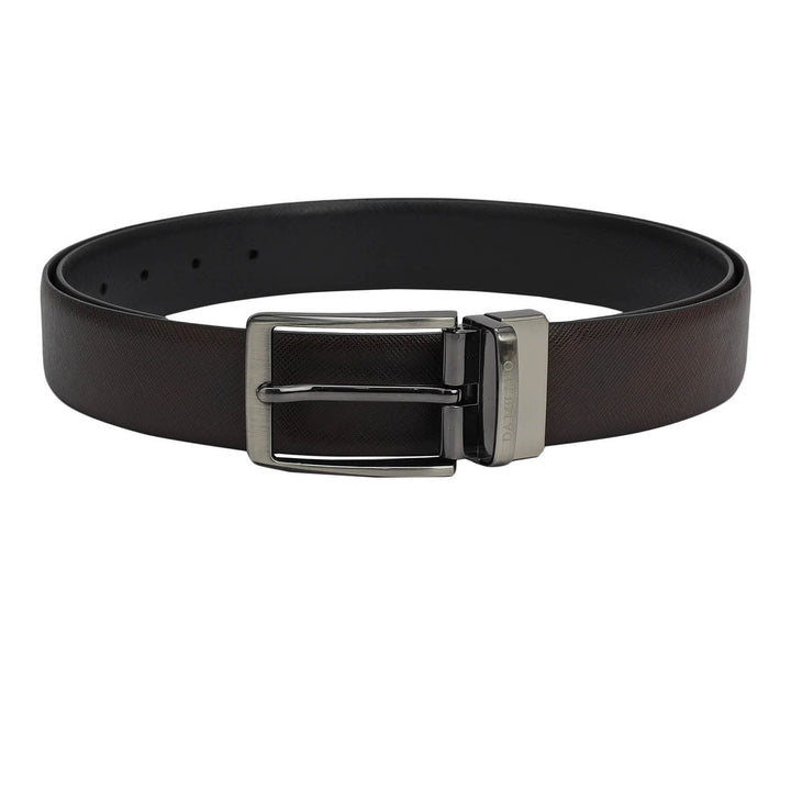 Date Saffiano Franzy Leather Mens Wallet & Belt Gift Set