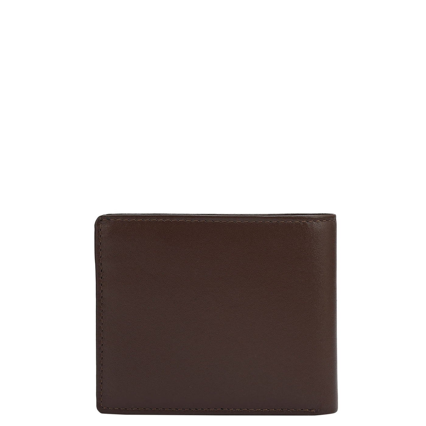 Brown Plain Leather Mens Wallet & Belt Gift Set