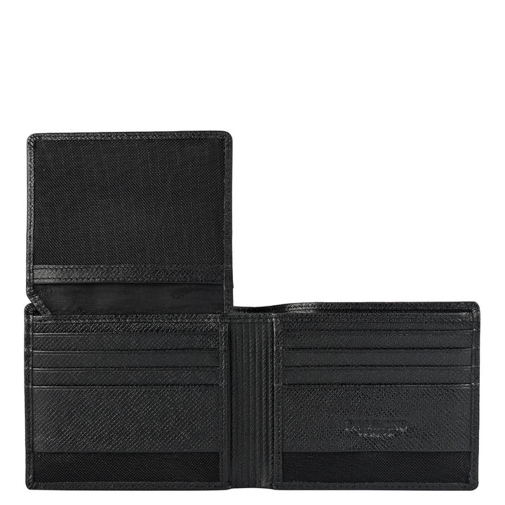 Black Croco Leather Mens Wallet & Belt Gift Set