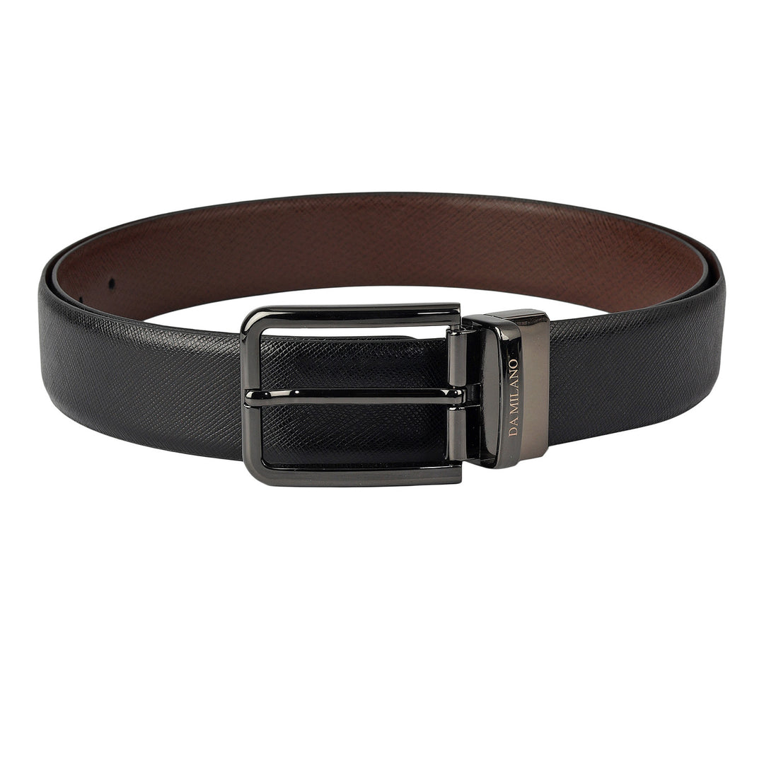 Black Saffiano Franzy Mens Wallet & Belt Gift Set