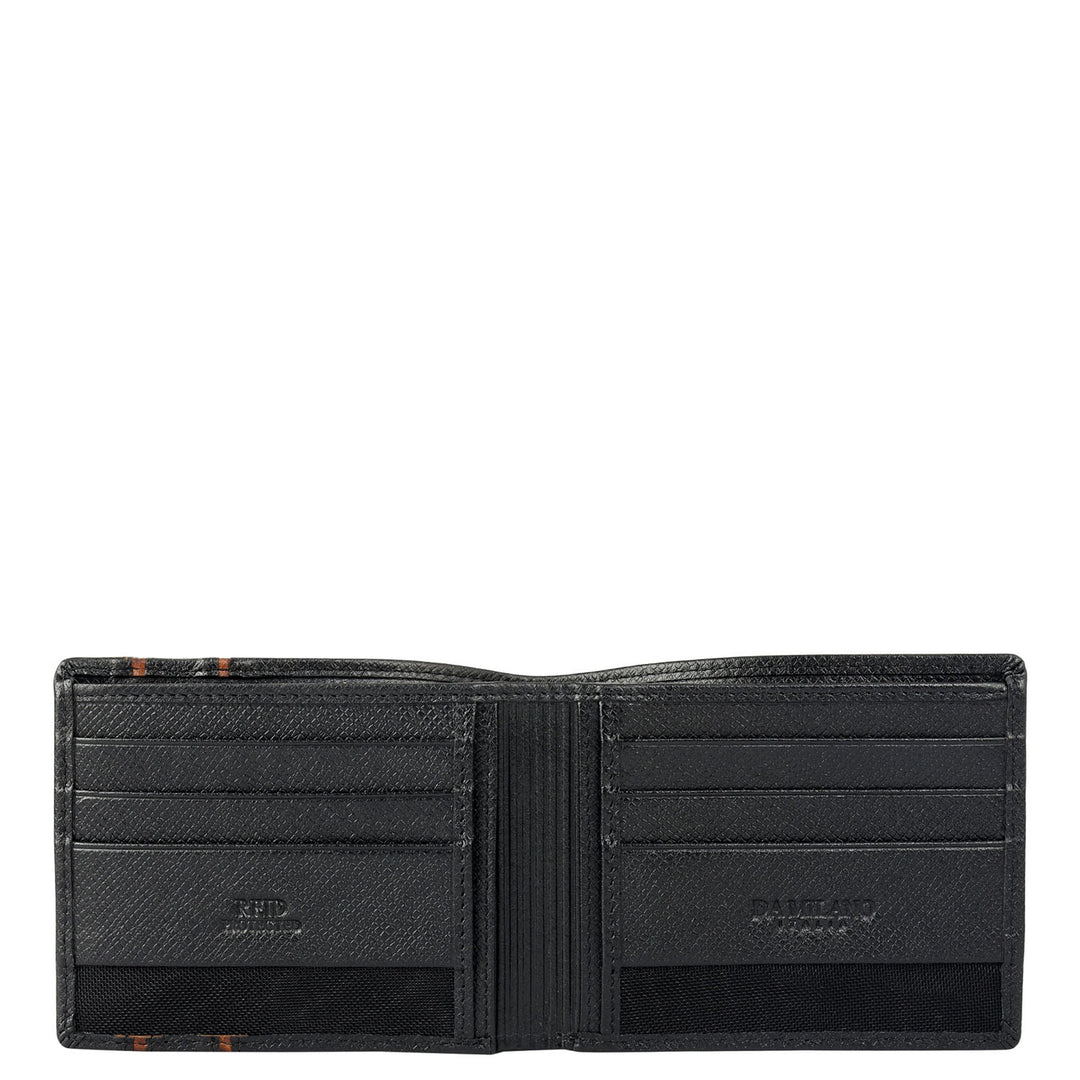 Black Saffiano Franzy Mens Wallet & Belt Gift Set