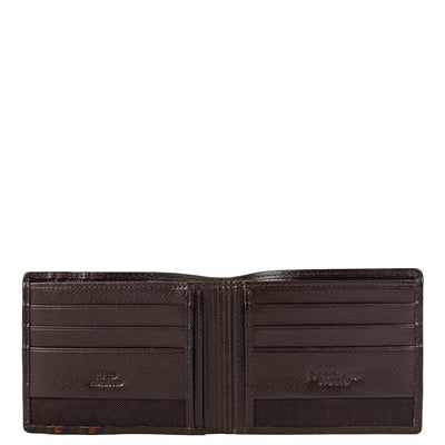 Chocolate Saffiano Franzy Mens Wallet & Belt Gift Set