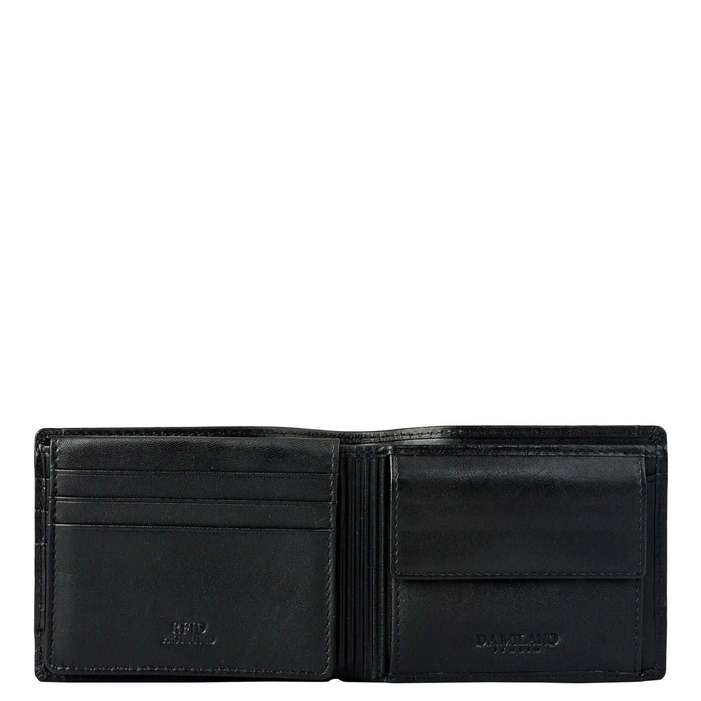 Black Croco Leather Mens Wallet & Belt Gift Set