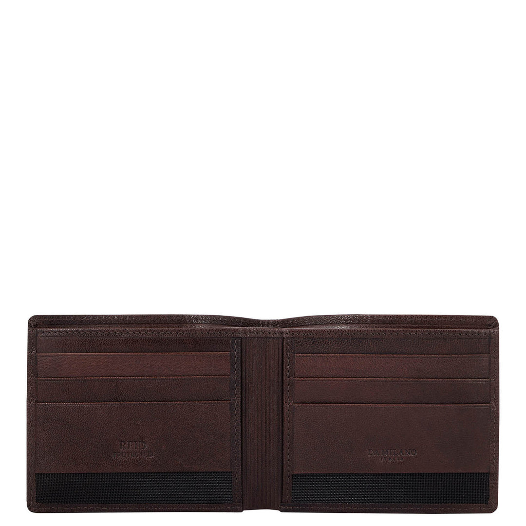 Plain Leather Men's Gift Set - Black & Cognac