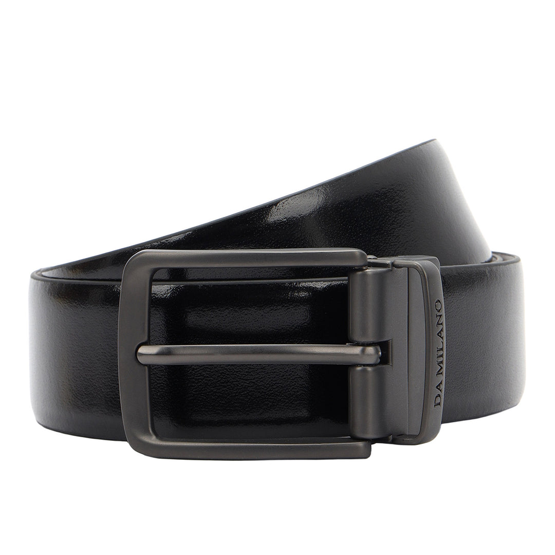 Plain Leather Men's Gift Set - Black & Cognac