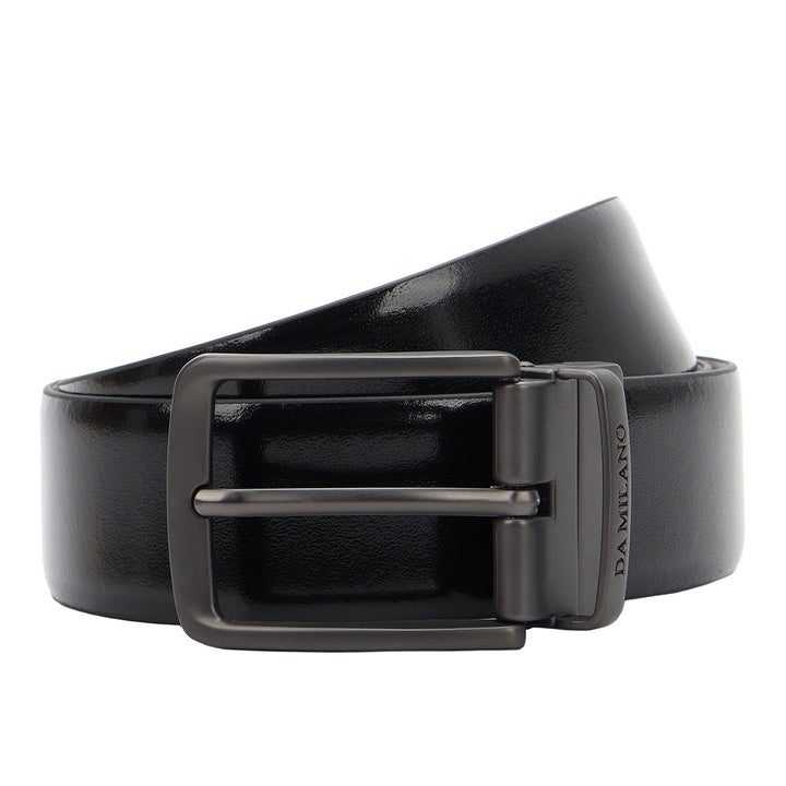 Plain Leather Men's Gift Set - Black & Cognac