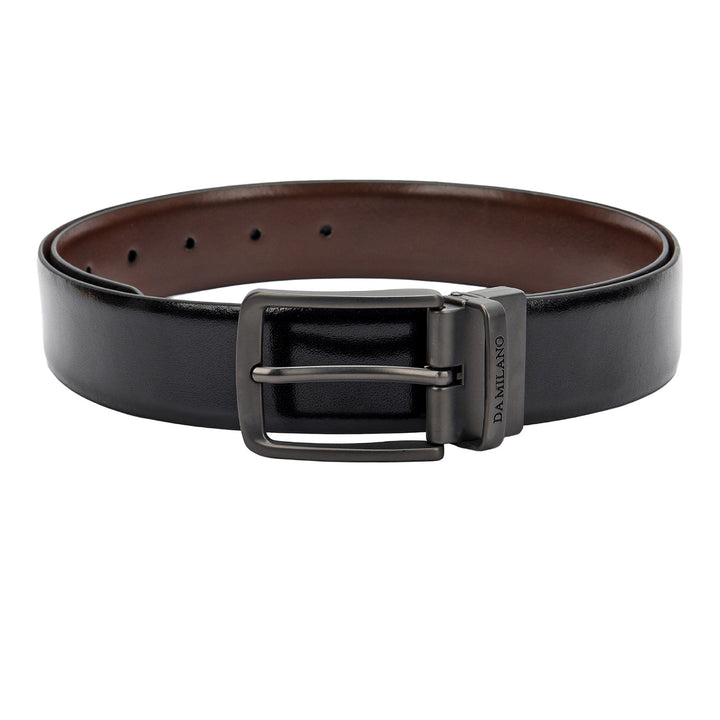 Plain Leather Men's Gift Set - Black & Cognac