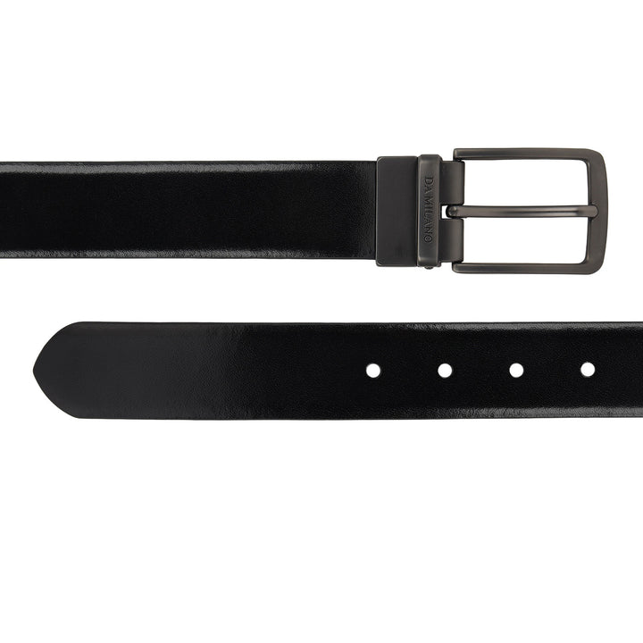Plain Leather Men's Gift Set - Black & Cognac